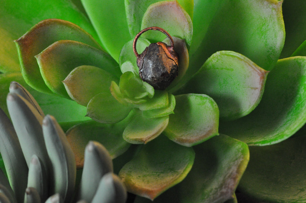 Heavy Power Raw Garnet Pendant